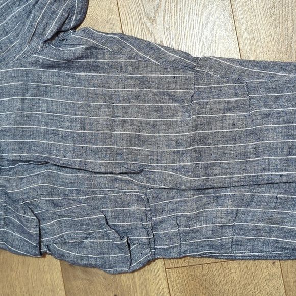 Lanthropy Linen Stripe Parachutte Lantern Drawstring Cuffs Cargo Pants sz M - Picture 9 of 9